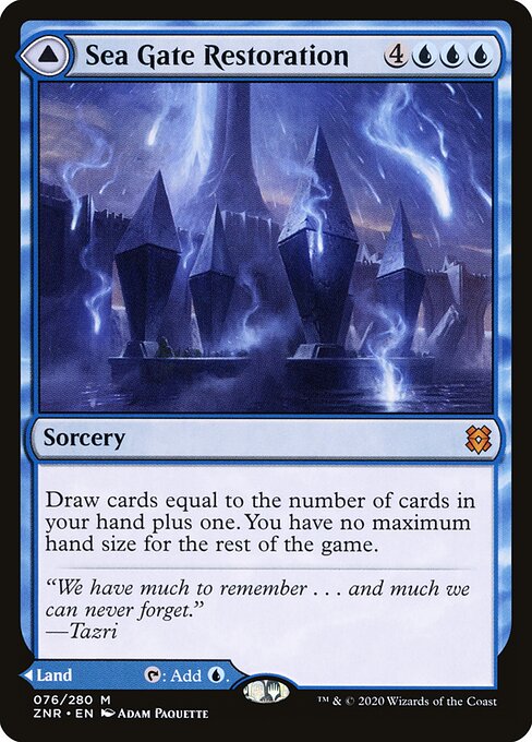 Sea Gate Restoration // Sea Gate, Reborn - Zendikar Rising Magic card
