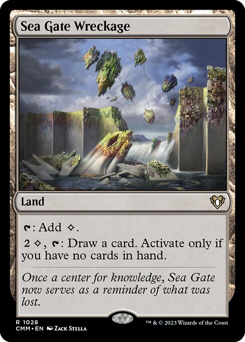 Sea Gate Wreckage - Commander Masters Magic card
