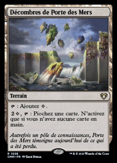 Escombros de Portal Marino (Sea Gate Wreckage) - Oath of the Gatewatch (#177) - Illustrated by Zack Stella - Magic: The Gathering Card