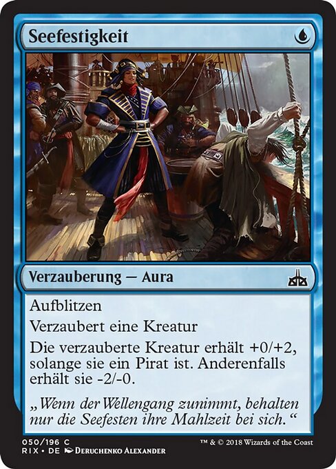 Stomaco da Marinaio (Sea Legs) - Rivals of Ixalan (#50) - Illustrated by Deruchenko Alexander - Magic: The Gathering Card
