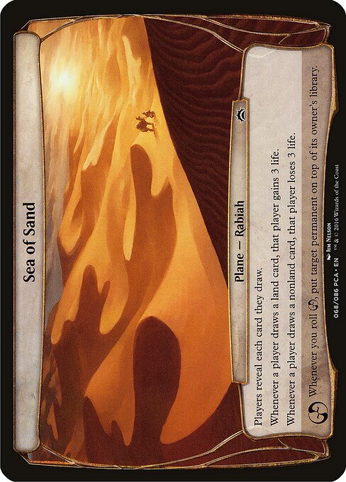Sea of Sand - Planechase Anthology Planes (#68) - Illustrated by Jim Nelson - Magic: The Gathering Card