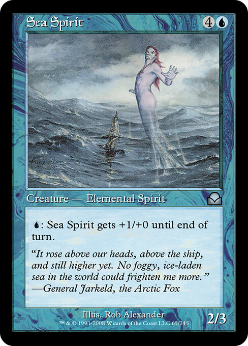 Sea Spirit - Masters Edition II (#65) - Illustrated by Rob Alexander - Magic: The Gathering Card