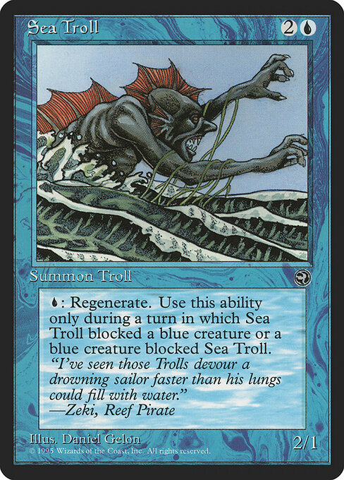 Sea Troll - Homelands Magic card