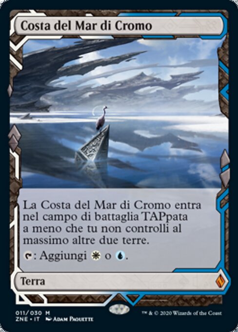Küste der Chromsee (Seachrome Coast) - Zendikar Rising Expeditions (#11) - Illustrated by Adam Paquette - Magic: The Gathering Card