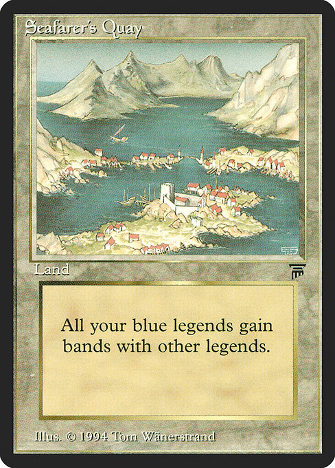 Seafarer's Quay - Legends (#306) - Illustrated by Tom Wänerstrand - Magic: The Gathering Card