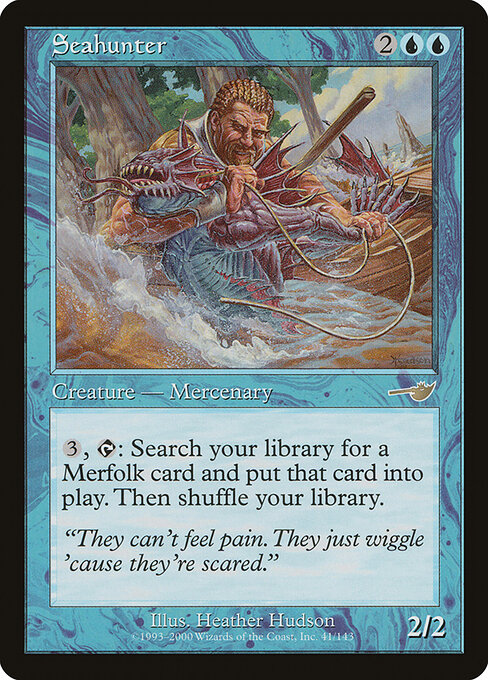 Seahunter - Nemesis (#41) - Illustrated by Heather Hudson - Magic: The Gathering Card