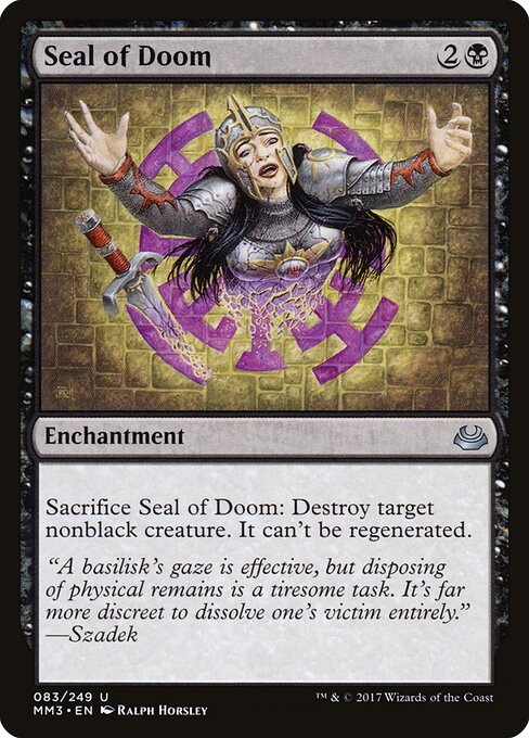 Seal of Doom - Modern Masters 2017 Magic card