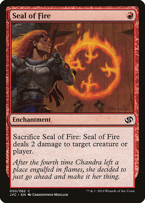 Seal of Fire - Duel Decks Anthology: Jace vs. Chandra Magic card