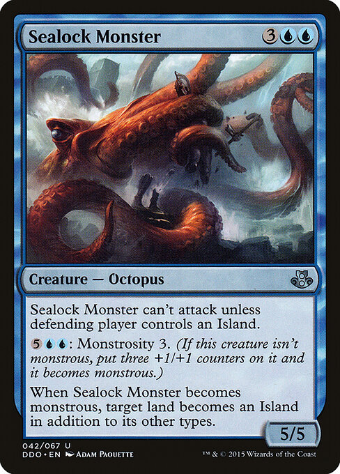 Sealock Monster - Duel Decks: Elspeth vs. Kiora (#42) - Illustrated by Adam Paquette - Magic: The Gathering Card