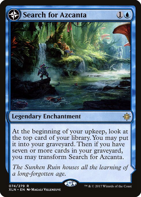 Search for Azcanta // Azcanta, the Sunken Ruin - Ixalan Magic card