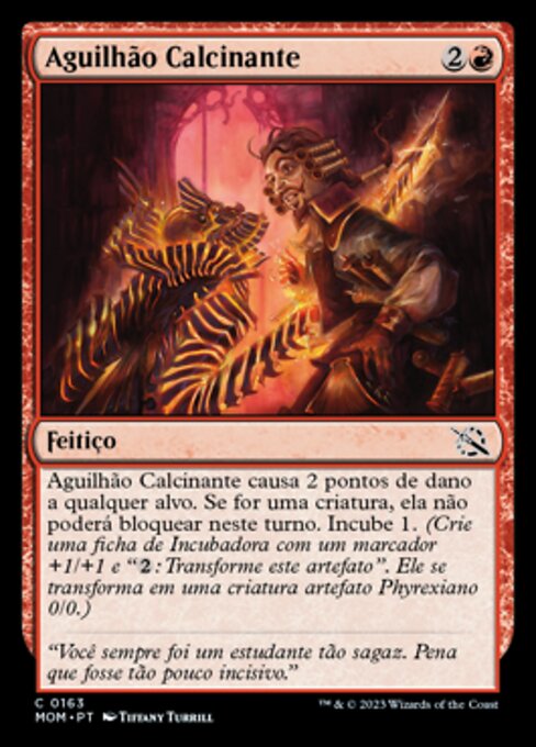 Aguilhão Calcinante (Searing Barb) - March of the Machine (#163) - Illustrated by Tiffany Turrill - Magic: The Gathering Card