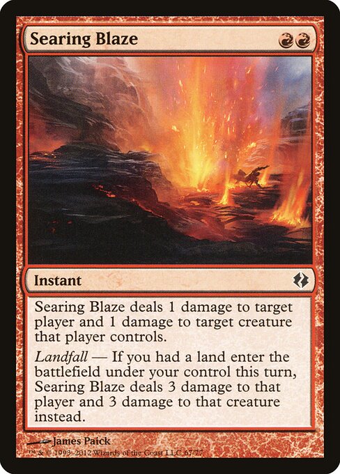 Searing Blaze - Duel Decks: Venser vs. Koth Magic card
