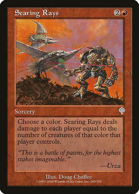 Searing Rays - Invasion Magic card
