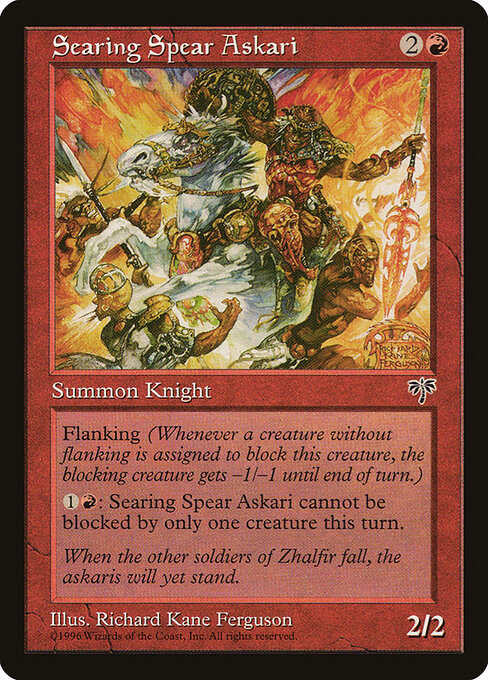 Searing Spear Askari - Mirage Magic card
