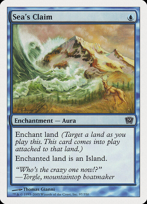 Sea's Claim - Ninth Edition Magic card