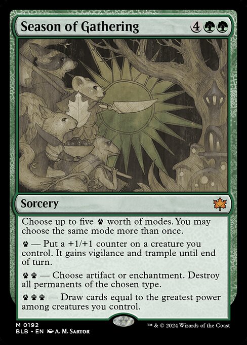 Season of Gathering - Bloomburrow Magic card