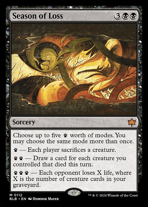 Season of Loss - Bloomburrow Magic card