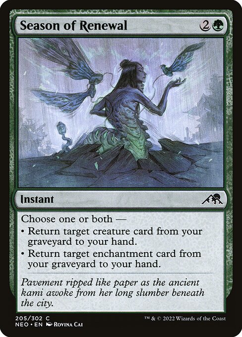 Season of Renewal - Kamigawa: Neon Dynasty Magic card