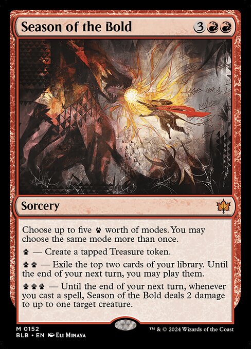 Season of the Bold - Bloomburrow (#152) - Illustrated by Eli Minaya - Magic: The Gathering Card