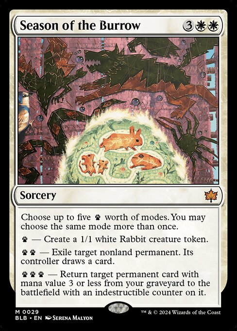 Season of the Burrow - Bloomburrow Magic card