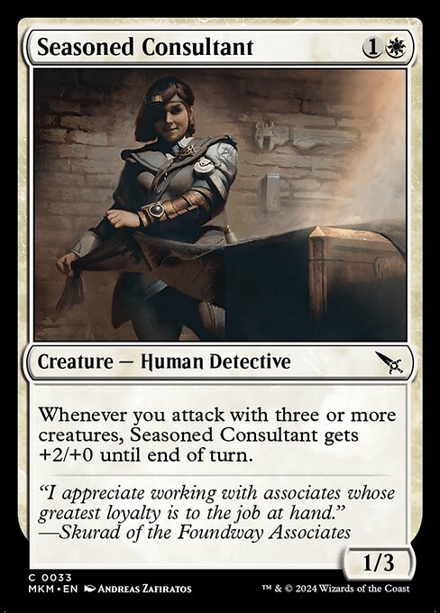 Seasoned Consultant - Murders at Karlov Manor Magic card