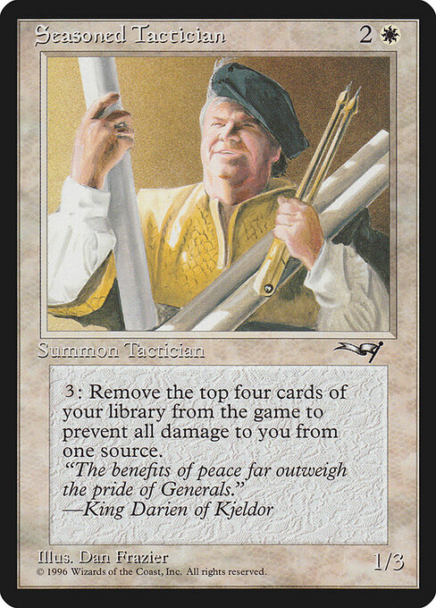 Seasoned Tactician - Alliances Magic card