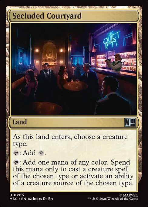 Secluded Courtyard - Marvel Super Heroes Commander Magic card