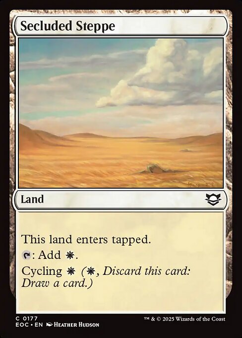 Secluded Steppe - Edge of Eternities Commander Magic card