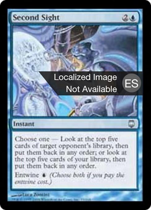 Segunda vista (Second Sight) - Darksteel (#33) - Illustrated by Luca Zontini - Magic: The Gathering Card