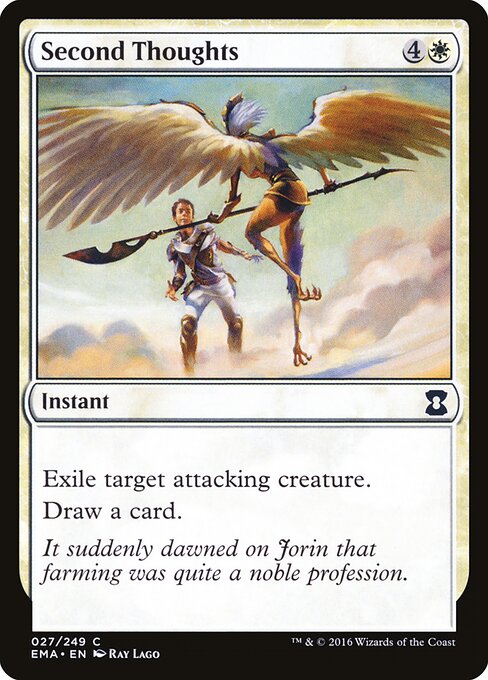 Second Thoughts - Eternal Masters Magic card