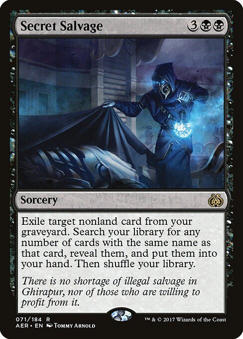 Secret Salvage - Aether Revolt Magic card