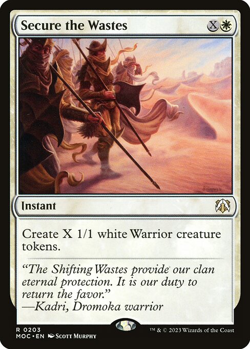 Secure the Wastes - March of the Machine Commander (#203) - Illustrated by Scott Murphy - Magic: The Gathering Card