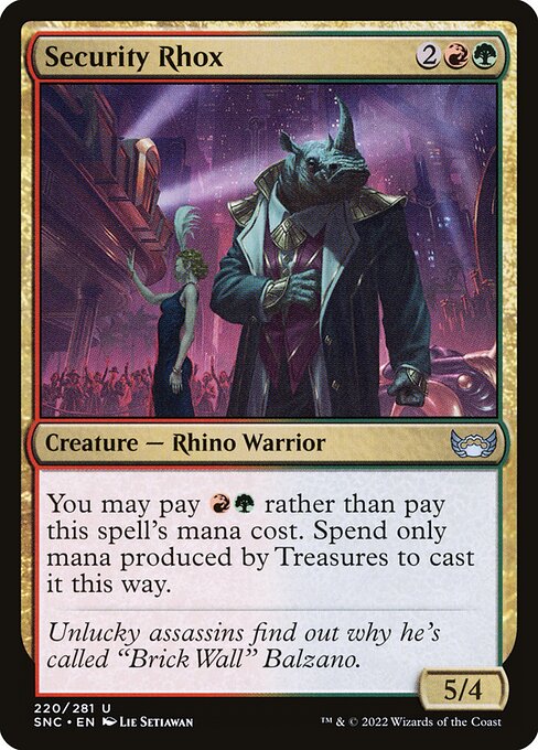 Security Rhox - Streets of New Capenna Magic card
