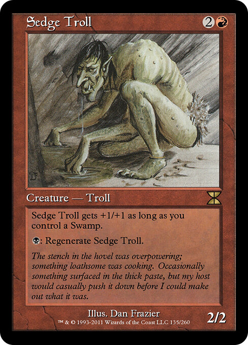 Sedge Troll - Masters Edition IV Magic card