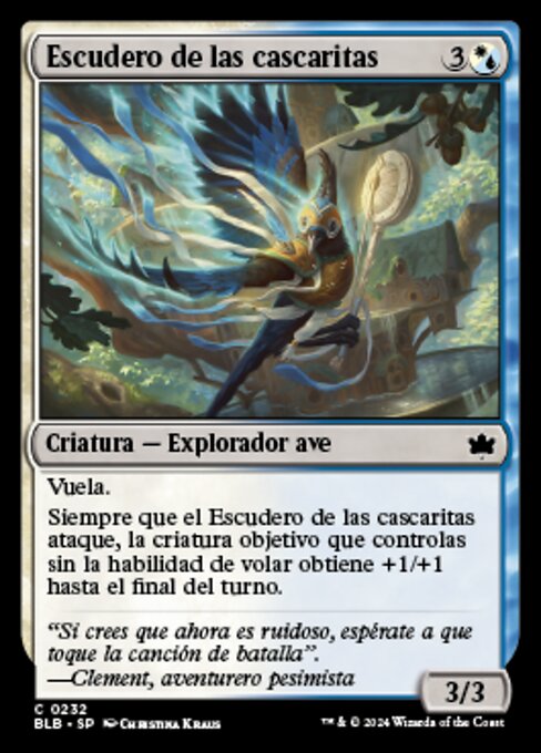 Escudero de las cascaritas (Seedpod Squire) - Bloomburrow (#232) - Illustrated by Christina Kraus - Magic: The Gathering Card