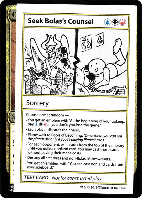 Seek Bolas's Counsel - Mystery Booster Playtest Cards 2021 Magic card