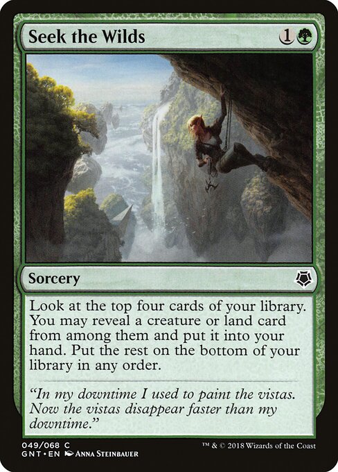 Seek the Wilds - Game Night Magic card