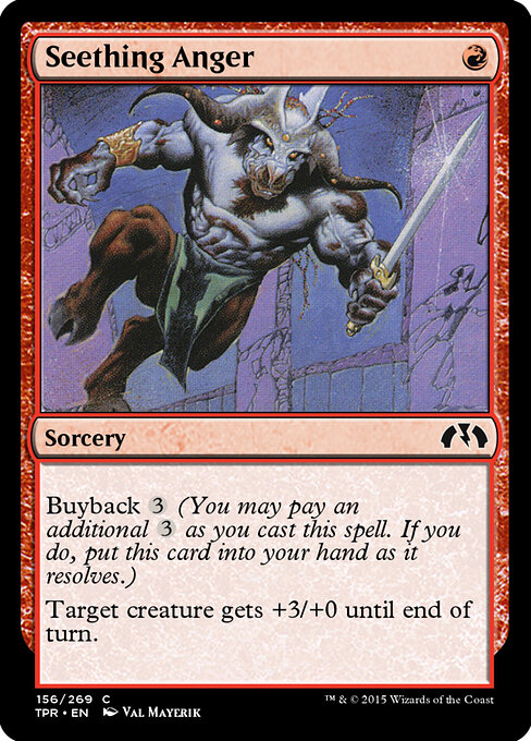 Seething Anger - Tempest Remastered Magic card