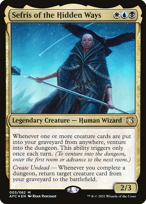 Sefris of the Hidden Ways - Forgotten Realms Commander Magic card