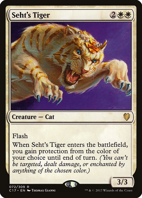 Seht's Tiger - Commander 2017 (#72) - Illustrated by Thomas Gianni - Magic: The Gathering Card