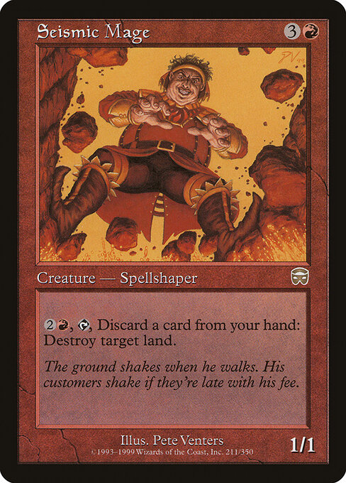 Seismic Mage - Mercadian Masques Magic card