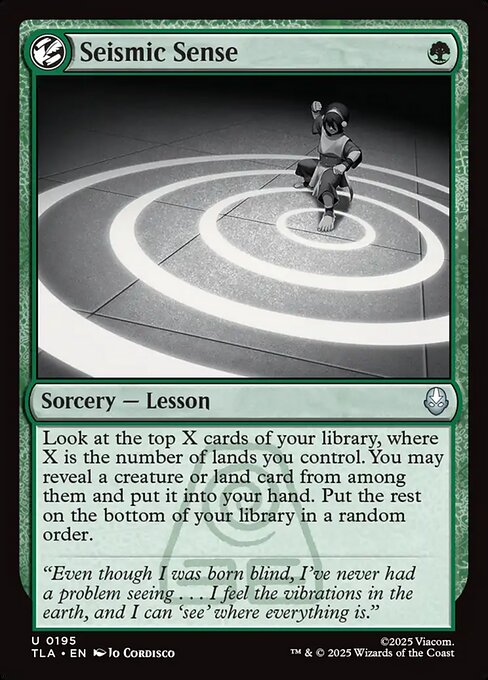 Seismic Sense - Avatar: The Last Airbender Magic card