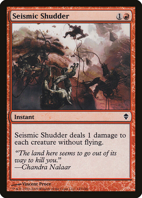 Seismic Shudder - Zendikar Magic card