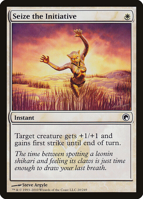 Seize the Initiative - Scars of Mirrodin Magic card