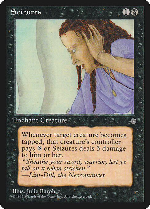 Malestar (Seizures) - Ice Age (#159) - Illustrated by Julie Baroh - Magic: The Gathering Card