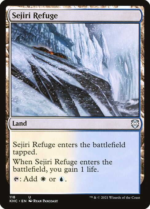 Sejiri Refuge - Kaldheim Commander Magic card