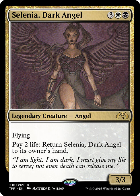 Selenia, Dark Angel - Tempest Remastered Magic card