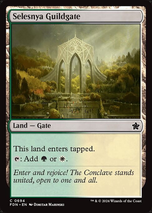 Selesnya Guildgate - Foundations Magic card