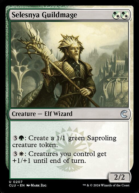 Selesnya Guildmage - Ravnica: Clue Edition Magic card