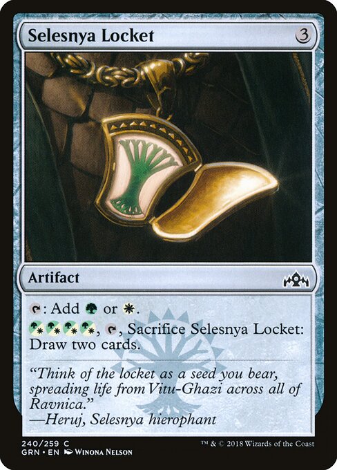 Selesnya Locket - Guilds of Ravnica Magic card